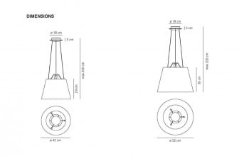 Specification image for Artemide Tolomeo Mega Suspension