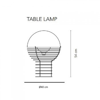 Specification image for Verpan Wire Table Lamp