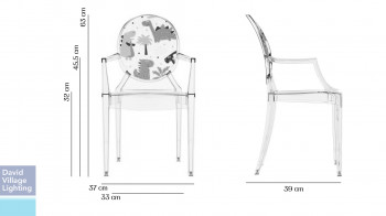 Specification image for Kartell Kids Lou Lou Ghost Chair 