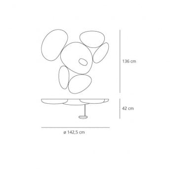 Specification image for Artemide Skydro LED Ceiling Light