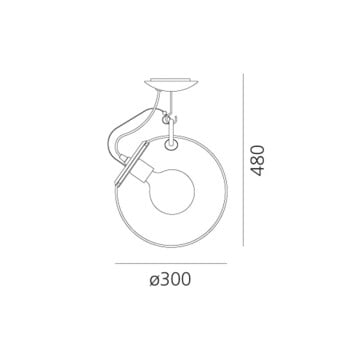 Specification Image for Artemide Miconos Ceiling Light