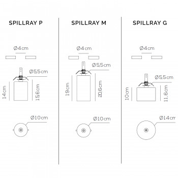 Specification image for Axolight Spillray Recessed Ceiling Light