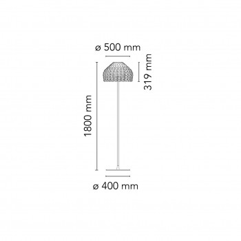 Specification image for Flos Tatou Floor Lamp