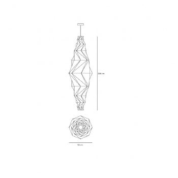 Specification image for Artemide Minomushi LED Suspension