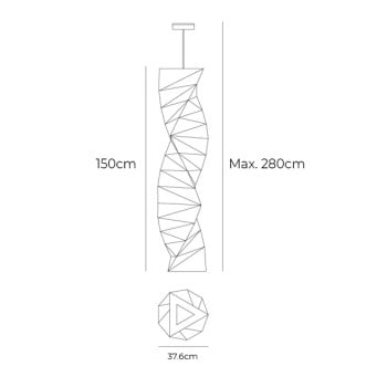Specification Image for Artemide Tatsuno-Otoshigo LED Suspension