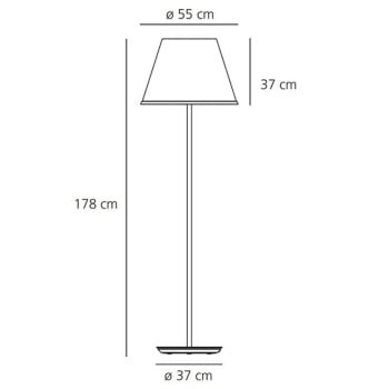 Specification Image for Artemide Choose Mega Floor Lamp 