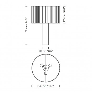 Specification image for Santa & Cole Moragas Table Lamp