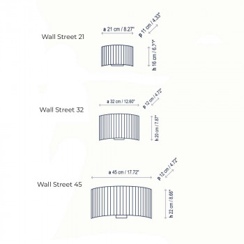 Specification Image for Bover Wall Street Wall Light