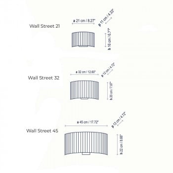 Specification Image for Bover Wall Street Wall Light