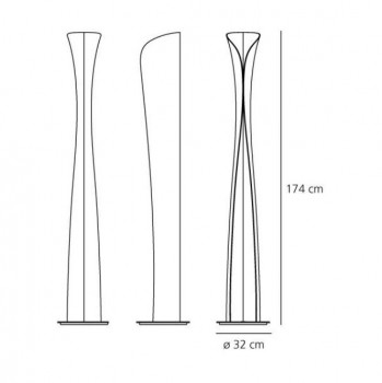 Specification image for Artemide Cadmo LED Floor Lamp