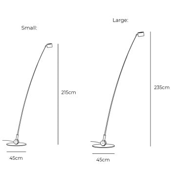 Specification Image for Davide Groppi Sampei LED Floor Lamp