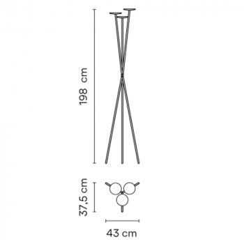 Specification Image for Vibia Skan LED Floor Lamp