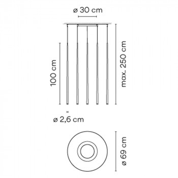 Specification Image for Vibia Slim 0935 LED Suspension