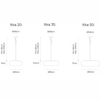 Specification Image for Artemide Itka Suspension Light