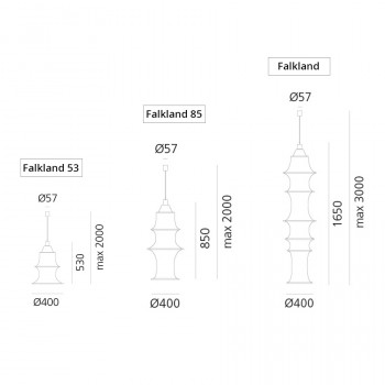 Specification image for Artemide Falkland Suspension Light