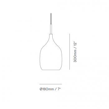 Specification image for Decode Vessel Small Pendant