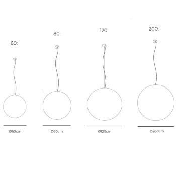 Specification Image for Davide Groppi Moon Suspension