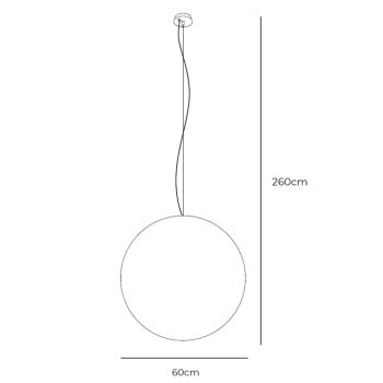 Specification Image for Davide Groppi Moon 60 DE Suspension