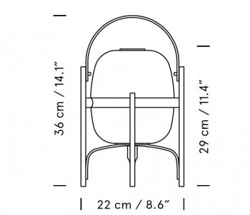 Specification image for Santa & Cole Cestita Table Lamp