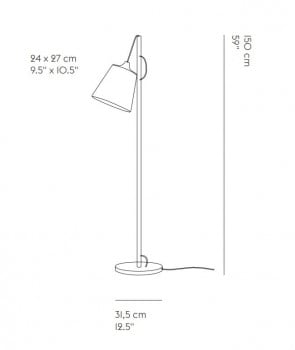 Specification image for Muuto Pull Floor Lamp 