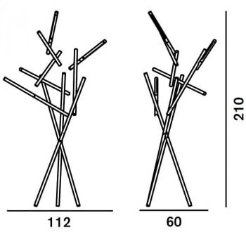 Specification image for Foscarini Tuareg LED Floor Lamp