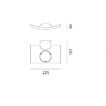 Specification image for Artemide Microsurf LED Wall Light