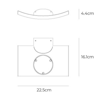 Specification Image for Artemide Microsurf LED Wall Light