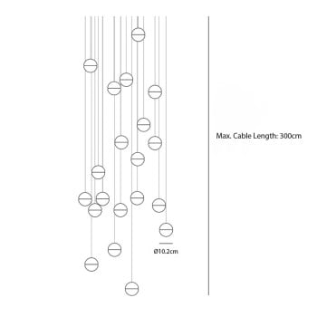 Specification Image for Bocci 14 Series Chandelier