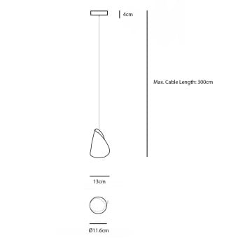 Specification Image for Bocci 21 Single Pendant