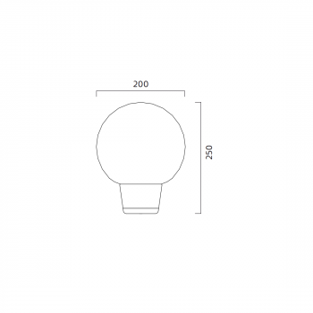 Specification image for Zero Shibuya Table Lamp