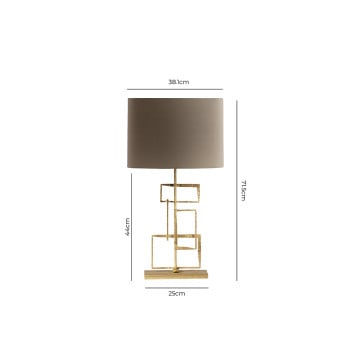 Specification Image for Porta Romana Salperton Table Lamp