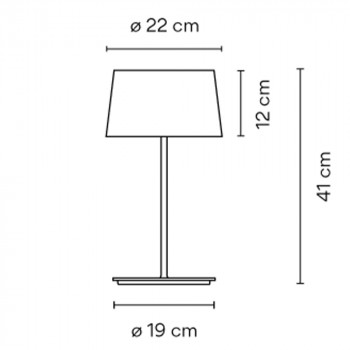 Specification Image for Vibia Warm Table Lamp