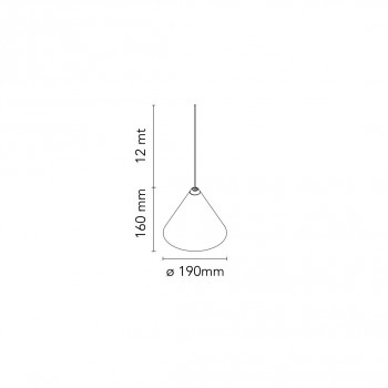 Specification image for Flos String Light Cone LED Pendant