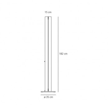 Specification image for Artemide Megaron LED Floor Lamp