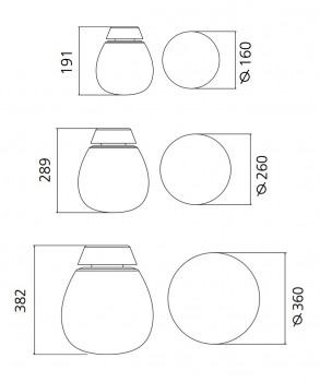 Specification image for Artemide Empatia LED Wall/Ceiling Light