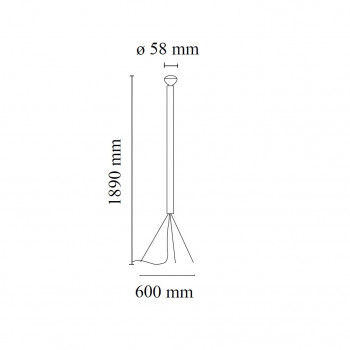 Specification image for Flos Luminator Floor Lamp