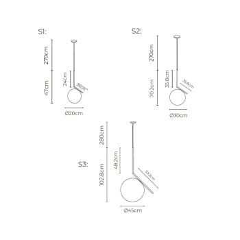 Specification Image for Flos IC Pendant 