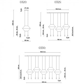 Specification Image for Vibia Wireflow Lineal LED Suspension