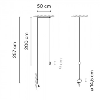 Specification Image for Vibia Wireflow Freeform 0347 LED Lighting System