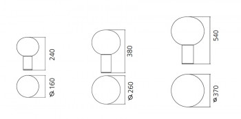 Specification image for Artemide Laguna Table Lamp 