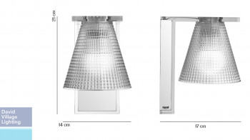 Specification image for Kartell Light Air Wall Light