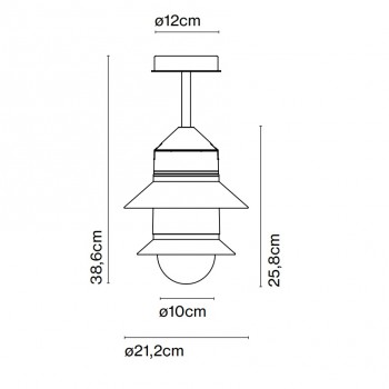 Marset Santorini Outdoor Ceiling Light Specification 