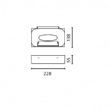 Specification image for Artemide Melete LED Wall Light