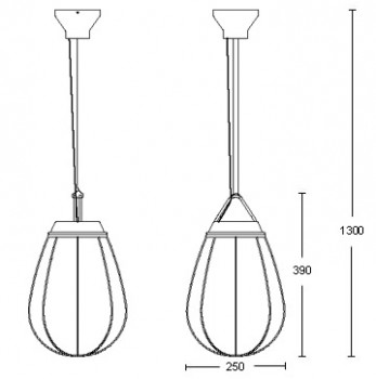 Specification Image for Orsjo Belysning Hobo Suspension Light