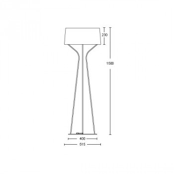 Aria Floor Lamp in Stainless Steel