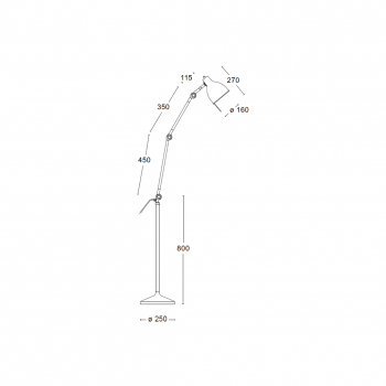 Specification Image for Orsjo Belysning PJ80 Floor Lamp