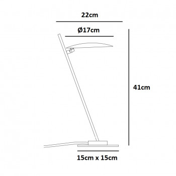 Specification Image for Catellani & Smith Lederam T1 LED Table Lamp