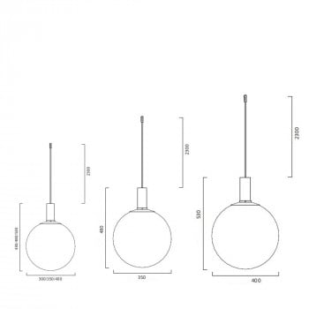 Specification image for Zero Fog LED Pendant