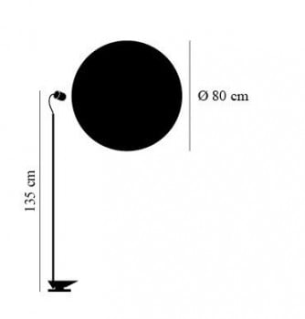Specification Image for Catellani & Smith Stchu-Moon 08 Floor/Wall Lamp