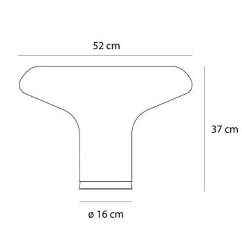 Specification Image for Artemide Lesbo Table Lamp